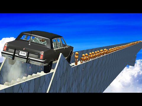 What will happen if STIG squash 200 Dummies in 1 minute? -  BeamNG Drive