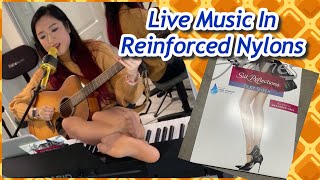 Reinforced Toes Pantyhose Nylons Live Music, Piano Guitar, Tights Legs Feet Soles, Pedal Pumping