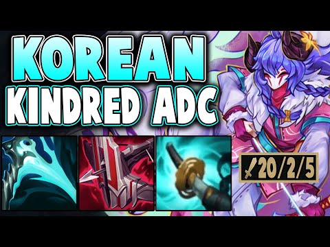 This Korean Kindred Adc Build Destroys Bot Lane! Making The Enemy Adc Run It Down- League Of Legends