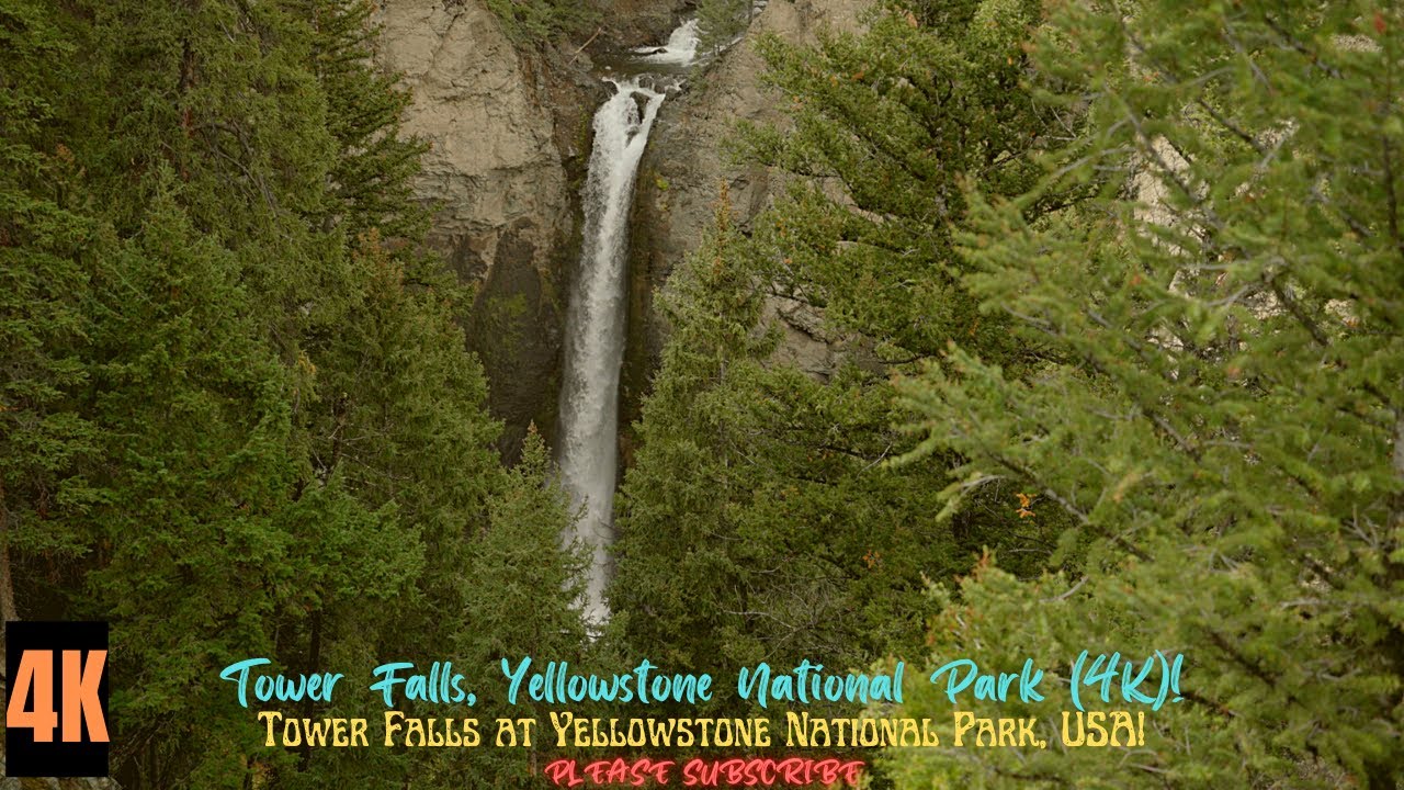 TOWER FALLS, YELLOWSTONE NATIONAL PARK, USA (4K)!