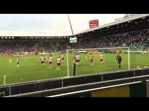 ADO-PSV doelpunt keeper Martin Hansen 11-8-2015