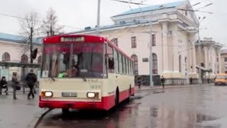 preview picture of video 'Trolley Buses in Vilnius'