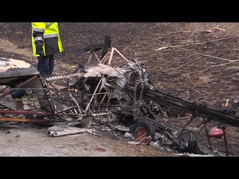 Pilot Survives Interstate Plane Crash