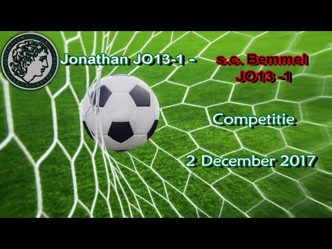 Samenvatting Jonathan JO13-1 - Bemmel JO13-1 (5-0) 2-december 2017
