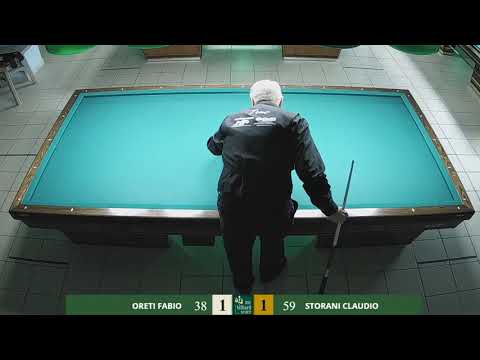 ORETI FABIO vs STORANI CLAUDIO - 1ª Prova Istituzionale - 10/11/2019 - Accademia del Biliardo Terni