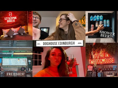 Nós ficamos em um hotel de cerveja?!BrewDog Doghouse Hotel Edimburgo - Vlog e revisão