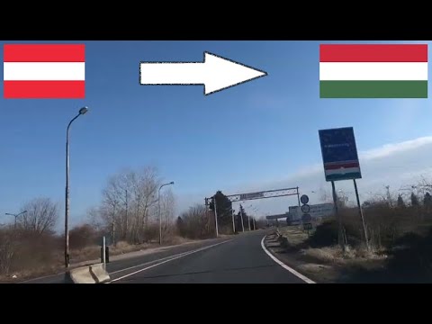 Austria - Hungary / Crossing The Border By Car