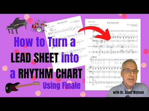 How to Turn a Lead Sheet into a Rhythm Chart in Finale