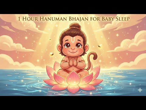 1 Hour Hanuman Bhajan for Baby Sleep 🌙 Soft & Calm Lullaby Music
