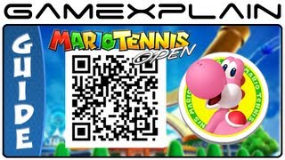 Mario Tennis Open - Pink Yoshi QR Code (Secrets Characters & Unlockables)