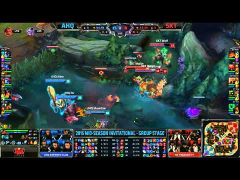 [Highlight] AHQ vs SKT | MSI 2015 - Group Stage | Ahq e-Sports Club vs SK Telecom T1