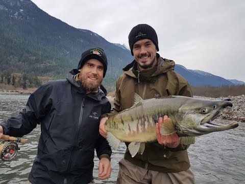 Fly fishing in Canada for Salmon with Henrik Zetterberg and Jonathan Ericsson