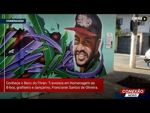 Conheça o Beco do Fhran: Travessia em Pouso Alegre em homenagem ao artista Francisnei Santos.