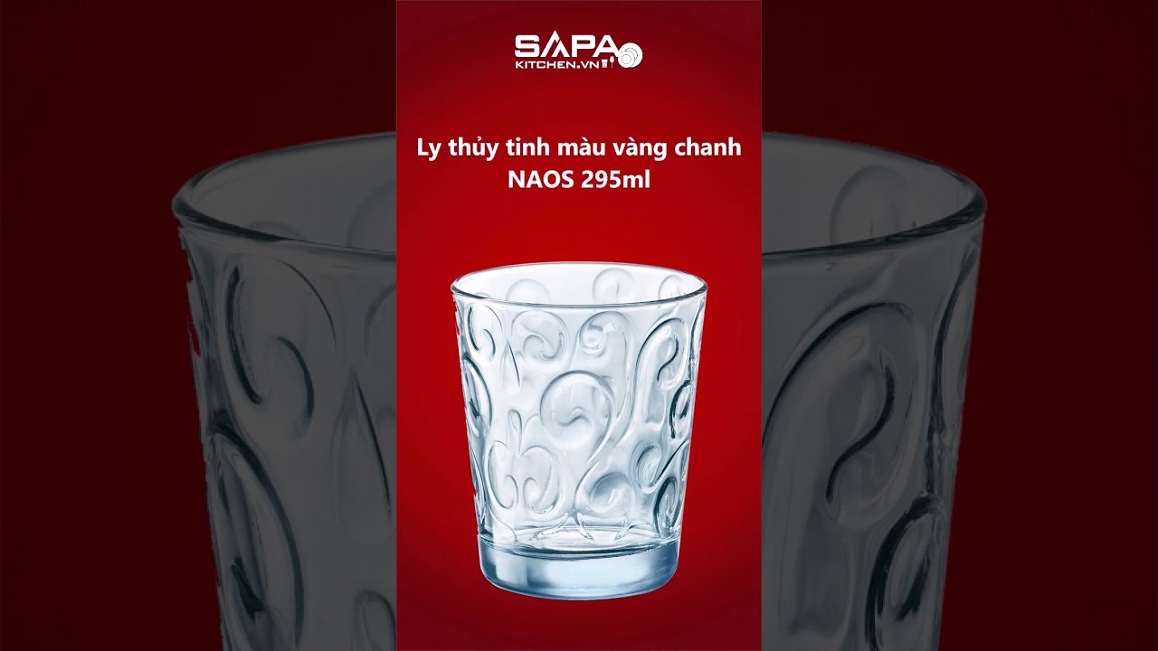 Ly thủy tinh Naos 29.5cl màu xanh