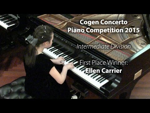 Ellen Carrier | Cogen Concerto Piano Competition 2015 - Intermediate Division