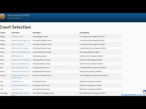 Michigan Incarceration Records