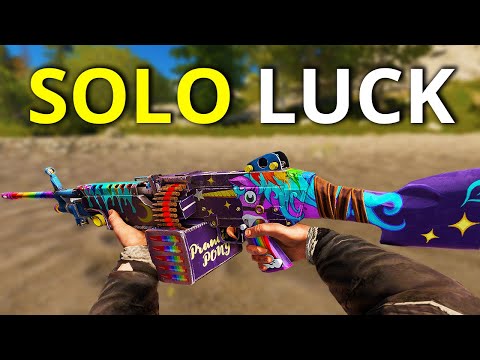 The LUCKIEST SOLO RUN I HAVE EVER HAD. SERIOUSLY. - Rust Survival Movie