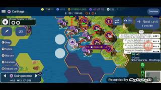 Unciv the battle of punic part 2 (the first war me vs my friend)