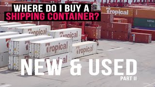 Where to BUY a Shipping Container | New & Used