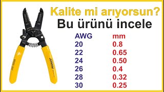 KALİTELİ Kablo Soyma Aleti İncelemesi | Kablo Sıyırma Aleti | Jonard JIC-2030 👌