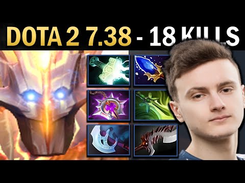 Juggernaut Gameplay Miracle with 18 Kills and Butterfly - Dota 2 7.38
