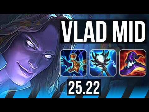 VLADIMIR vs AKALI (MID) | Dominating | KR Master | 25.22