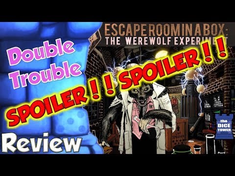 SPOILERS!!! Escape Room In a Box: The Werewolf Experiment - Double Trouble SPOILERS Review