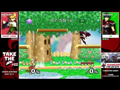 Saint Vong (Fox) vs 44 (Marth) - Take The L #22 Melee Singles - Losers Quarter-Finals