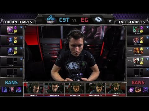Evil Geniuses vs Cloud 9 Tempest Game 2 | S4 NA LCS Summer Promotion Tournament | EG vs C9T G2