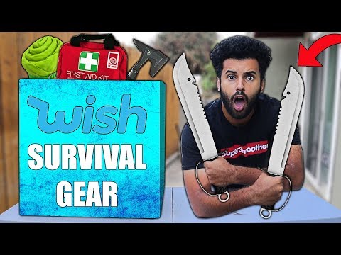 I Bought ALL The WORST and BEST Rated SURVIVAL GEAR On Wish!! *MYSTERY BOX* Video