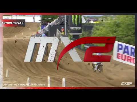 Lucas Coenen passes Sacha Coenen | MX2 RAM Qualifying Race | Monster Energy MXGP of Flanders 2023