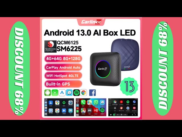 2025 CarlinKit CarPlay AI Box, Android 13.0 SM6225 QCM6125, Andr in General Electronics in Hope / Kent