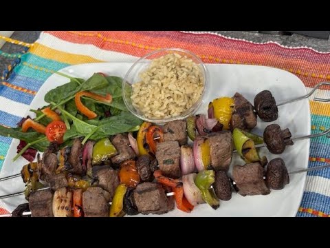 Classic grilled beef kabobs by Texas Beef Council