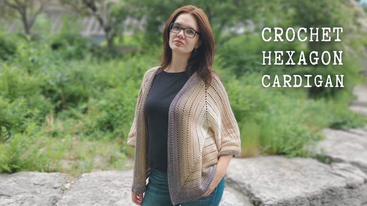 Hexagon Cardigan Crochet Tutorial (Step-by-step)