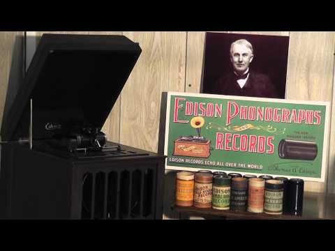 Edison blue amberol cylinder 1633 - Rock Of Ages by Edison Mixed Quartet