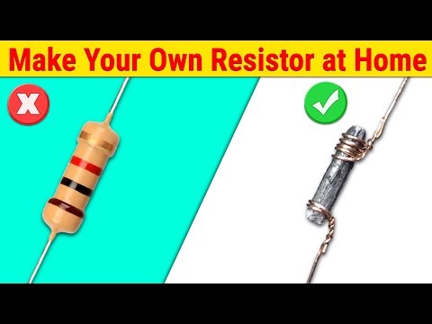 How to make a Resistor at home || Diy Resistor || SKR Electronics Lab
