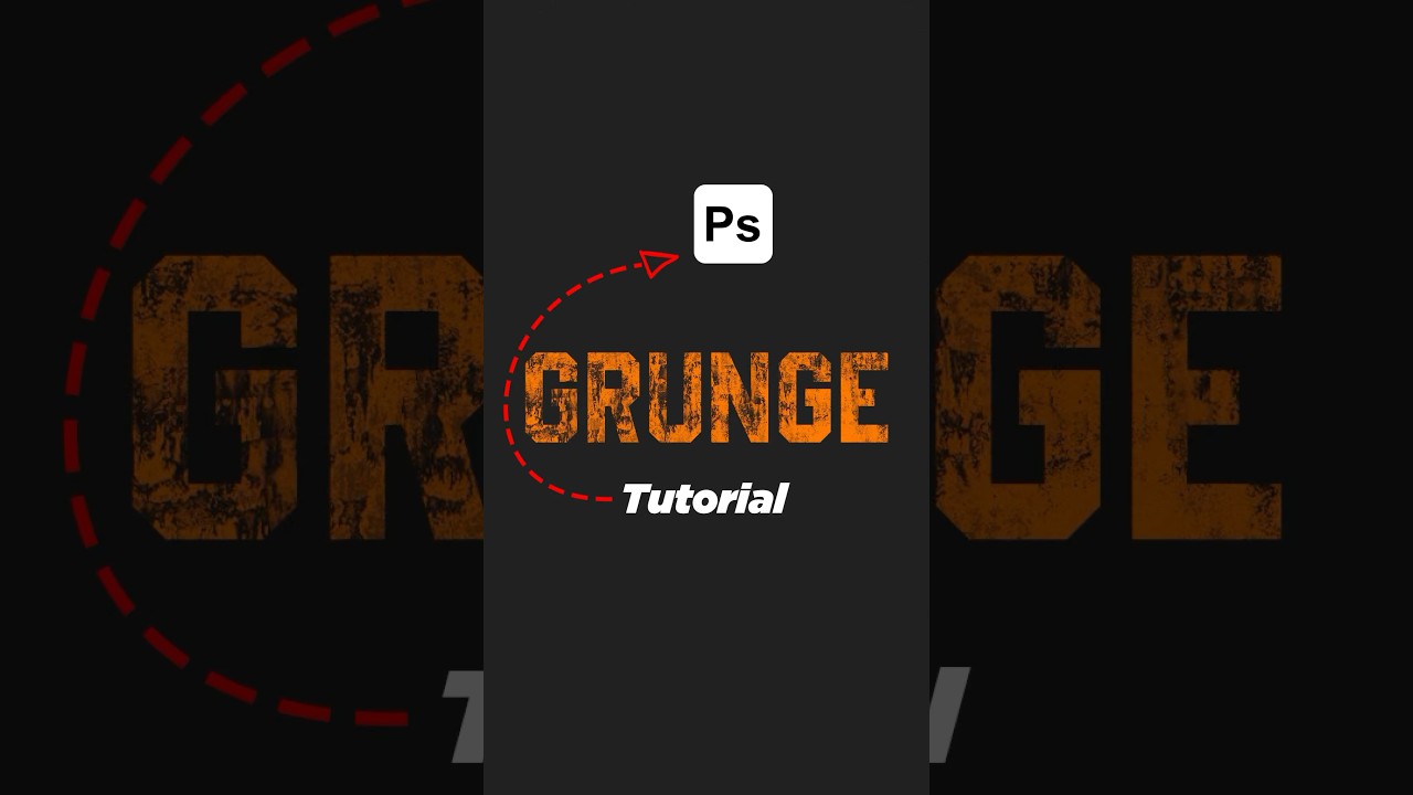 How to Make Grunge Text Effect in Photoshop Tutorial