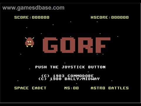 Gorf Review for the Commodore 64 by John Gage