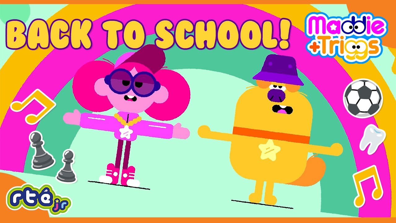 ⚽️♟️ Let's Go Back to #SCHOOL 🙌🤗 | Maddie + Triggs | Songs, Sports & Routines 😴 |@RTÉjrOfficial​