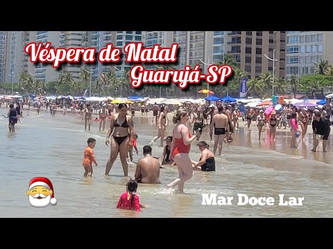 Guarujá - Christmas Eve at Pitangueiras Beach #viral