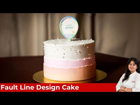 Fault Line Cake Design Tutorial| How to make cakes at home| Fault line cakes made easy