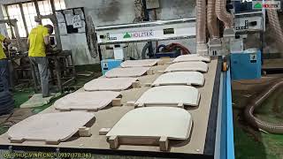 Máy cnc router 3 đầu Holztek, khoan cắt, phay đủ biên dạng HT-R3, Motor 6 kw