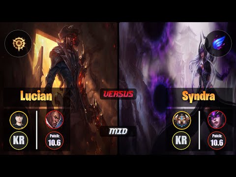 Tempt LUCIAN (Mid) [Press the Attack] VS SYNDRA - Challenger KR Patch 10.6