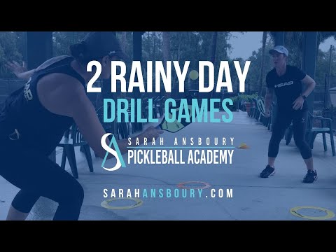 2 Rainy Day Pickleball Drill Games with Sarah Ansboury