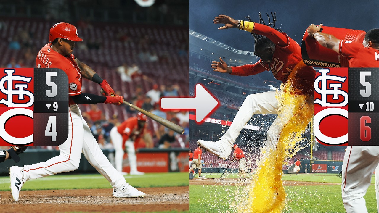 Elly De La Cruz 's 1ST CAREER WALK-OFF! 😤 (Reds trailed down to their final out in the 9th! 👀)