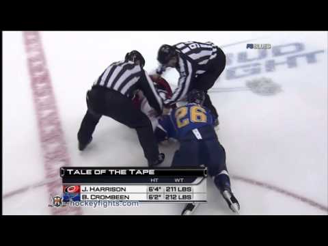Jay Harrison vs B.J. Crombeen Dec 11, 2010
