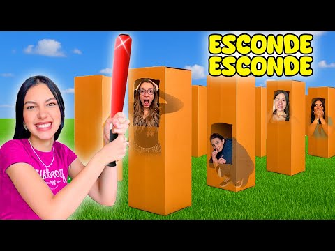 ESCONDE ESCONDE EXTREMO COM CAIXAS DE PAPELÃO