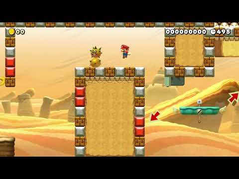Sahara Desert Platforming by Z-WINNER 🍄Super Mario Maker 2 ✹Switch✹ #caf