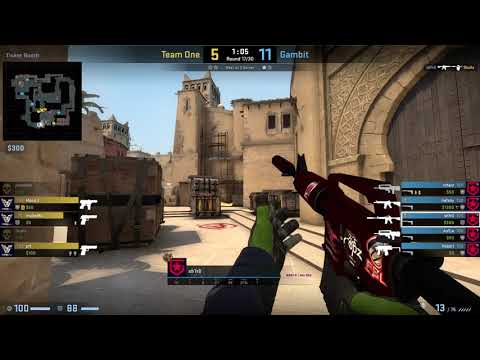 CS:GO POV Demo Gambit Sh1ro (26/10) vs TeamOne (de_mirage)