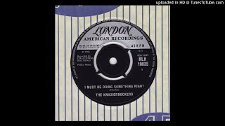 Knickerbockers - I Must Be Doing Something Right